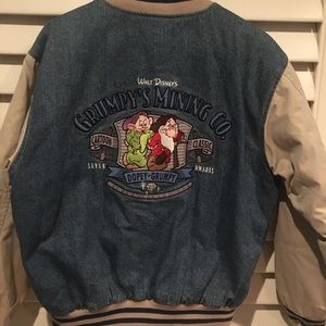 DISNEY VINTAGE GRUMPY AND DOPEY BOMBER JACKET